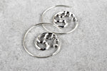 Ornament Spiral Ohrringe - 925 Sterling Silber - OHR925-24