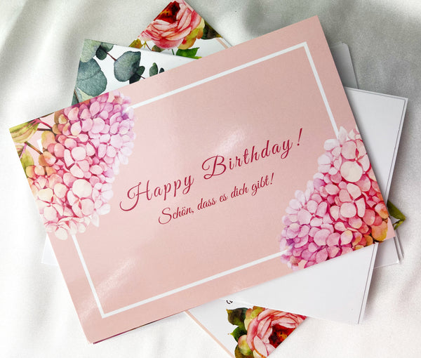 Geschenkkarte "Happy Birthday! Schön, dass es dich gibt!" – MadamLili