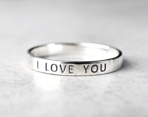 I LOVE YOU! 925 Sterling Silber Ring (unisex) - RG925-53