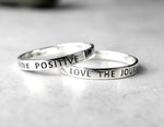 LOVE THE JOURNEY 925 Sterling Silber Ring (unisex) - RG925-55