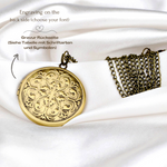 Foto medaljong halsband med ditt foto Personlig Oriental Pendant - Vik-126