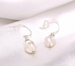 Boucles d'oreilles de perles d'eau douce baroque - Boucles d'oreilles de perles - EPA925-132