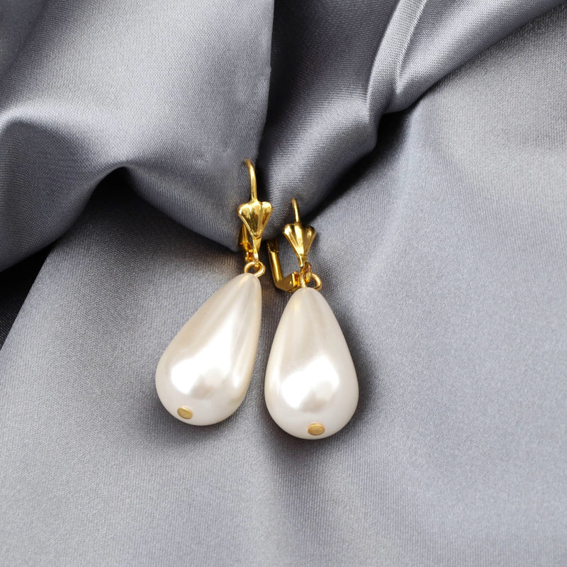 Bridal jewellery Pearls Earrings- classic vintage-style earrings -VINOHR-99