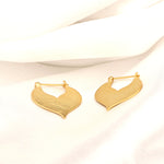 Minimalistiska droppörhängen - 925 Sterling guldpläterad Matt Orient Sultan 1001 natt arabisk stil-OHR925-27