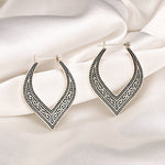 Casablanca Orientalische Creolen - 925 Sterling Silber Ornament Ohrringe  OHR925-66