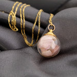 925 sterling gilded chain "real cherry blossom"