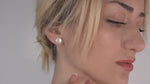 Pearl Mini Stud Örhängen - 925 Sterling Silver Minimalistiska Örhängen - Ear925-128
