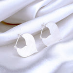 Minimalistiska Drop Earrings - 925 Sterling Silver Borstat Sultan 1001 Night Arab Style Ear925-87