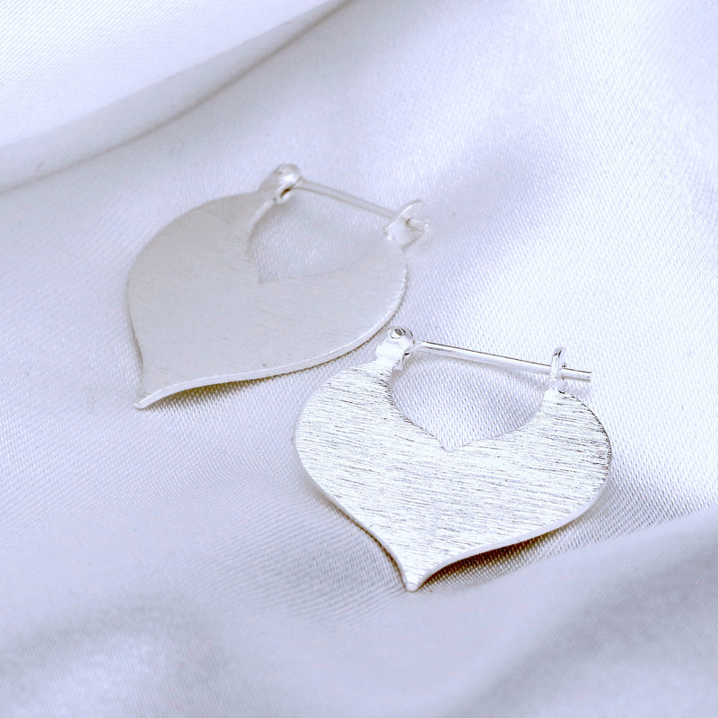 Minimalistiska Drop Earrings - 925 Sterling Silver Borstat Sultan 1001 Night Arab Style Ear925-87