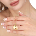 Véritable chaîne doré de la rose jaune 925 - bijoux de la nature - K925-81