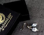 Vintage Ohrringe aus 925 Sterling Silber & Böhmischen Perlen | Handgefertigt | 2,5cm Lang | Ideales Geschenk - OHR925-15