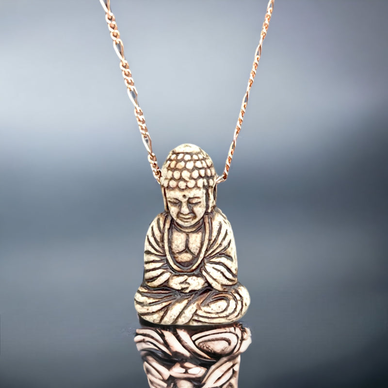 The Lightenment Buddha 925 Rosegold Chain plaqué or - K925-77