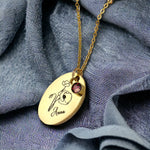 Foto medaljong halsband med ditt foto - Pustblomma Trailer - Customizable Smycken med fotostjänst vik-89