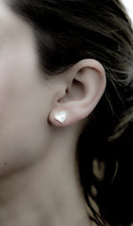 Bouche auriculaire Perlmutt Boucle d'oreille de 925 Sterling Argent-OHR925-94