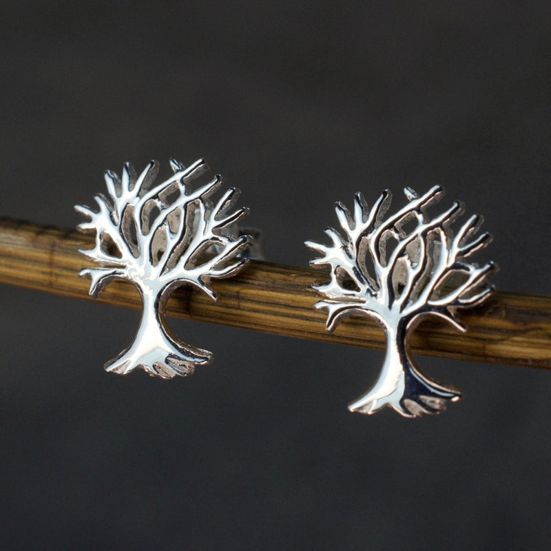 Mini - boucle d'oreille de l'arbre de vie - 925 boucles d'oreille en argent sterling - ohr925 - 124