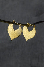 Minimalistiska droppörhängen - 925 Sterling guldpläterad Matt Orient Sultan 1001 natt arabisk stil-OHR925-27