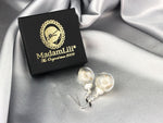 Boucles d'oreilles en fleurs de pulpe véritables romantiques - argent sterling 925 - bijoux élégants floraux - EAR925-12