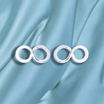 Infinity Mini Ohrstecker - 925 Sterling Silber Minimalistischer Schmuck - OHR925-110