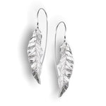 Boucles d'oreilles à longues feuilles - 925 boucles d'oreilles en argent sterling - bijoux naturels élégants - ohr925 - 122