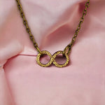 Infinity Chain - Bronze Filigree Infinity Eternity Smycken Vintage Style Smycken - Vik-98