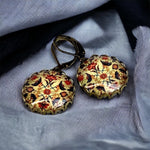 Antike Kelims Bronze Ohrringe im Vintage Stil