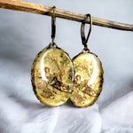 Boucles d'oreilles en bronze dans le style vintage "couple d'amour"