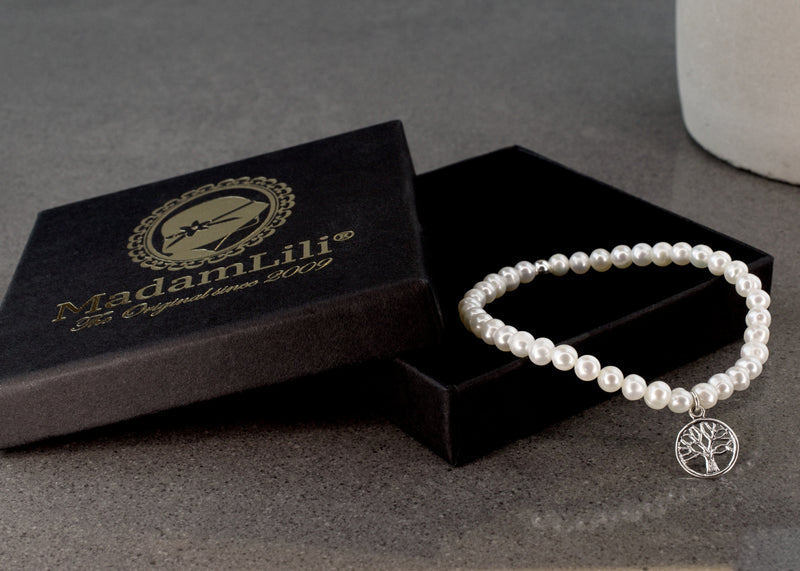925 bracelet perle d'eau douce en argent Sterling "trésor de la vie" - arm925 - 32