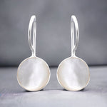 Perle Boucles d'oreilles Dainty Silver Luxury Bijoux minimalistes en blanc - EPEAR925-57