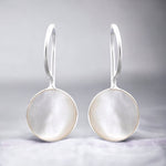 Perle Boucles d'oreilles Dainty Silver Luxury Bijoux minimalistes en blanc - EPEAR925-57