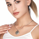 Foto medaljong halsband med ditt foto personlig orientalisk hänge-VIK-18