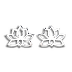 Mini 925 Sterling Silver earplug Lotus