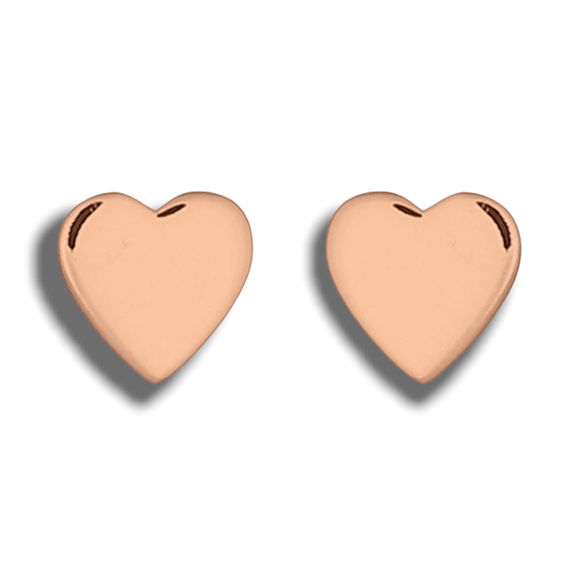 925 Sterling Rose guldpläterade örhängen "Mini hjärtan" -OHR925-28