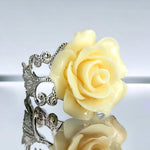 "Spring Rose" ring i vintage stil - Vinrin-38