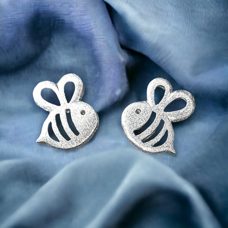 Boucles d'oreilles mini-goujons d'abeille - Boucles d'oreilles en argent sterling 925 - Stamina Créativité symbole bijoux - EAR925-90