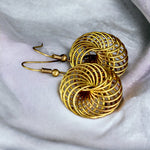 Vogelnest Bronze Ohrringe im Vintage Stil - VINOHR-83